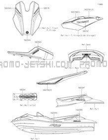 Decals pour Kawasaki 2023 JET SKI® ULTRA® 310LX