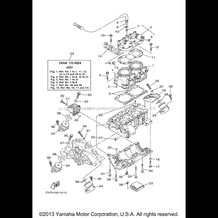 CYLINDER. CRANKCASE 1 pour Yamaha 2001 WaveRunner XL 800 (XA800Z) 2001