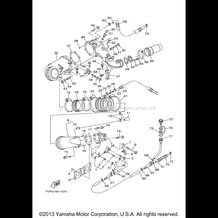 EXHAUST 1 pour Yamaha 2001 WaveRunner XL800 - XA800Z - 2001