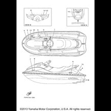 IMPORTANT LABELS pour Yamaha 2001 WaveRunner XL800 - XA800Z - 2001