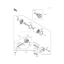 Starter Motor pour Kawasaki 1992 SC