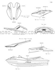 Decals pour Kawasaki 2024 Ultra 160LX