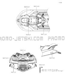 Labels pour Kawasaki 2024 Ultra 160LX