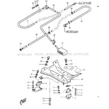 ENGINE MOUNT/COOLING & BILGE pour Kawasaki 1982 JS550