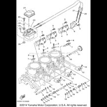 CYLINDER. CRANKCASE 2 pour Yamaha 2001 WaveRunner XLT1200 - XA1200AZ - 2001