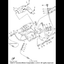 EXHAUST 2 pour Yamaha 2001 WaveRunner XLT1200 - XA1200AZ - 2001