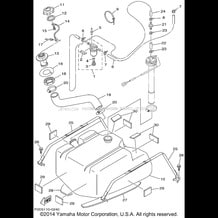 FUEL TANK pour Yamaha 2001 WaveRunner XLT 1200 (XA1200AZ) 2001