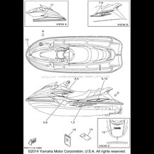 GRAPHICS pour Yamaha 2001 WaveRunner XLT1200 - XA1200AZ - 2001