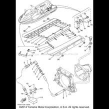 HULL. DECK pour Yamaha 2001 WaveRunner XLT1200 - XA1200AZ - 2001