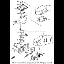 AIR FILTER pour Yamaha 1991 WaveRunner WAVE RUNNER 500 (WR500P) 1991
