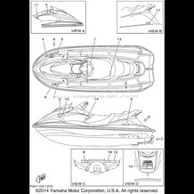 IMPORTANT LABELS pour Yamaha 2001 WaveRunner XLT1200 - XA1200AZ - 2001