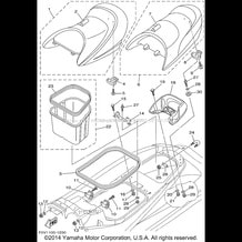 SEAT. UNDER LOCKER pour Yamaha 2001 WaveRunner XLT1200 - XA1200AZ - 2001