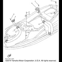 VENTILATION pour Yamaha 2001 WaveRunner XLT1200 - XA1200AZ - 2001