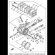 CARBURETOR pour Yamaha 1991 WaveRunner WAVE RUNNER 500 (WR500P) 1991