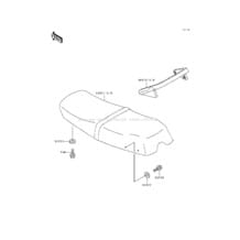 Seat pour Kawasaki 1992 TS