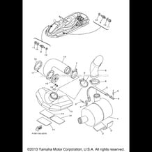 EXHAUST 3 pour Yamaha 2002 WaveRunner FX140 - FX1000A - 2002