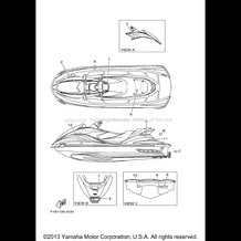 IMPORTANT LABELS pour Yamaha 2002 WaveRunner FX140 - FX1000A - 2002