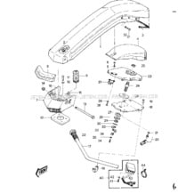 HANDLE POLE/SWITCHES (JS550-A1/A2) pour Kawasaki 1982 JS550