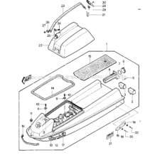 HULL/ENGINE HOOD (JS550-A1/A2) pour Kawasaki 1982 JS550