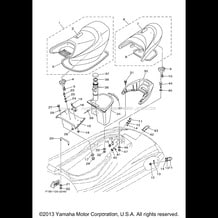 SEAT UNDER LOCKER pour Yamaha 2002 WaveRunner FX 140 (FX1000CA) 2002