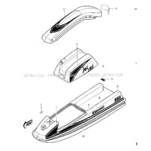 LABELS (JS550-A1) pour Kawasaki 1982 JS550