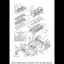 CYLINDER CRANKCASE 1 pour Yamaha 2002 WaveRunner GP1200 - GP1200AA - 2002