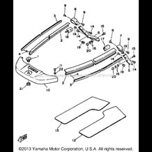 GUNWALE - MAT pour Yamaha 1991 WaveRunner WAVE RUNNER 500 (WR500P) 1991