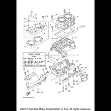 CYLINDER CRANKCASE pour Yamaha 2002 WaveRunner SUPER JET - SJ700BA - 2002