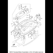 ENGINE HATCH pour Yamaha 2002 WaveRunner SUPER JET - SJ700BA - 2002