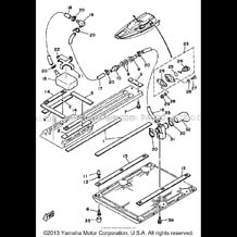 HULL - DECK 2 pour Yamaha 1991 WaveRunner WAVE RUNNER 500 (WR500P) 1991