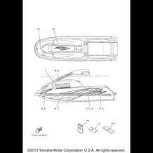 GRAPHICS pour Yamaha 2002 WaveRunner SUPER JET 700 (SJ700BA) 2002