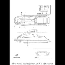 IMPORTANT LABELS pour Yamaha 2002 WaveRunner SUPER JET - SJ700BA - 2002
