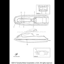 IMPORTANT LABELS pour Yamaha 2002 WaveRunner SUPER JET 700 (SJ700BA) 2002