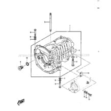 CRANKCASE ('82-'83 JS440-A6/A7) pour Kawasaki 1983 JS440