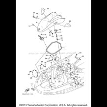 ENGINE HATCH 2 pour Yamaha 2002 WaveRunner SUV1200 - SV1200A - 2002