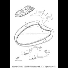 GUNWALE. MAT pour Yamaha 2002 WaveRunner SUV 1200 (SV1200A) 2002