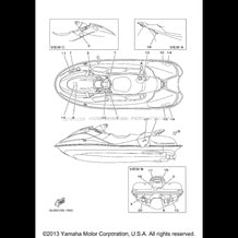 IMPORTANT LABELS pour Yamaha 2002 WaveRunner SUV 1200 (SV1200A) 2002