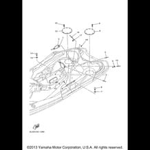 STERN LOCKER pour Yamaha 2002 WaveRunner SUV 1200 (SV1200A) 2002