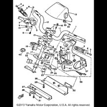 STEERING pour Yamaha 1991 WaveRunner WAVE RUNNER - WR500P - 1991