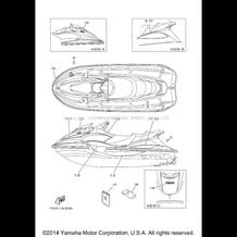 GRAPHICS pour Yamaha 2002 WaveRunner WAVERUNNER XLT1200 - XA1200AA - 2002