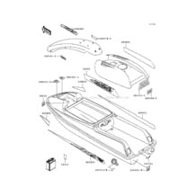 Labels(JS750-A2) pour Kawasaki 1993 750 SX