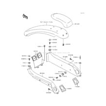 Pads(KAW60986 93&NAMI.) pour Kawasaki 1993 750 SX