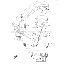 HANDLE POLE/SWITCHES  ('82-'83 JS44 pour Kawasaki 1983 JS440