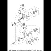 CRANKSHAFT PISTON pour Yamaha 2002 WaveRunner XLT 800 (XA800AA) 2002