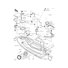 Hull Fittings(JH750-B1) pour Kawasaki 1993 Super Sport XI