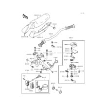 Handlebar(JF650-B5/B6) pour Kawasaki 1993 TS