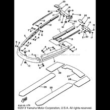 GUNWALE - MAT pour Yamaha 1991 WaveRunner WAVE RUNNER III - WRA650P - 1991