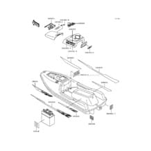 Labels(JF650-B5) pour Kawasaki 1993 TS