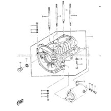 CRANKCASE pour Kawasaki 1983 JS550