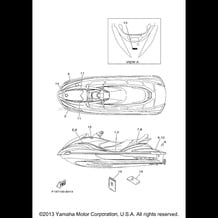 GRAPHICS pour Yamaha 2003 WaveRunner FX140 CRUISER - FX1000ACB - 2003